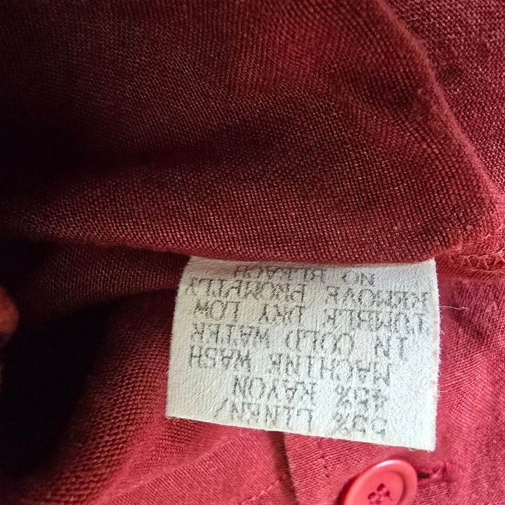 JOHNNY WAS Collection Women's Solid Red Blazer Size Large Jacket Size‎ Large - Picture 6 of 11